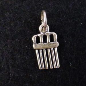 Sterling Silver Hair Pick Charm